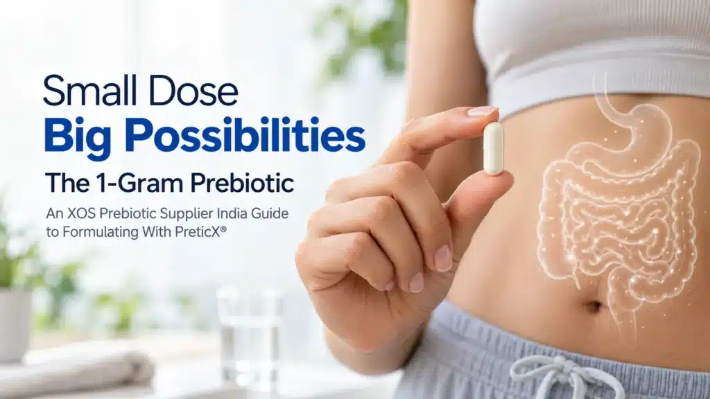 PreticX XOS prebiotic ingredient for gut health supplement formulation